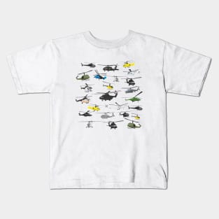 Multiple Helicopters Kids T-Shirt